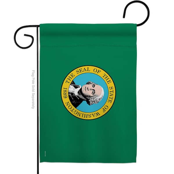 Ornament Collection 13 in X 18.5 Washington States Garden Flag Double-Sided Regional Decorative Horizontal Flags