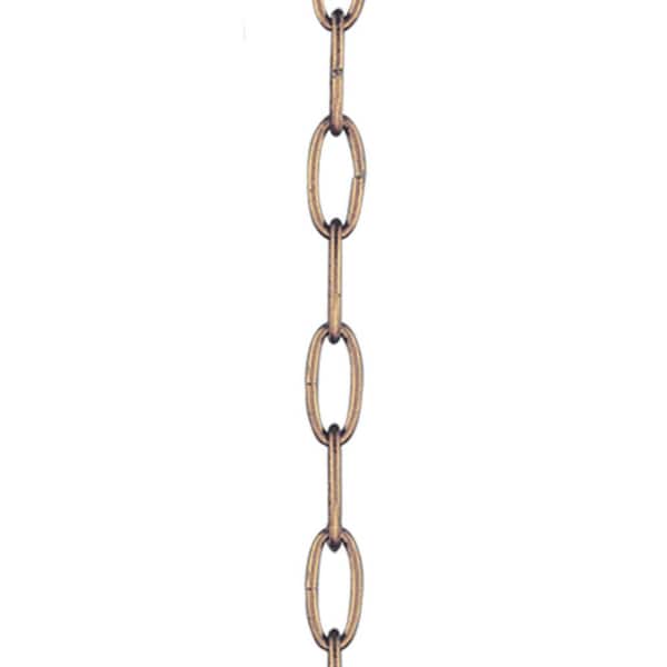 3 ft. Vintage Gold Leaf Heavy-Duty Decorative Chain