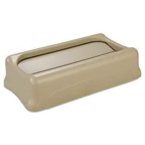 Slim Jim Beige Trash Can Swing Top Lid