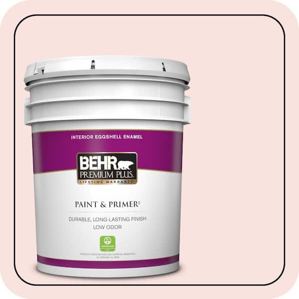BEHR PREMIUM PLUS 5 gal. #170C-1 Berry Cheesecake Eggshell Enamel Low Odor Interior Paint & Primer