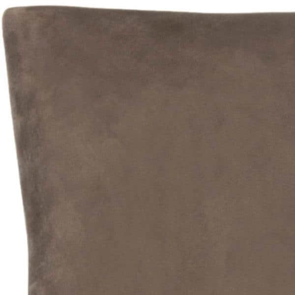 Transitional Gray Velvet Upholstered Side Chair with Birch Legs