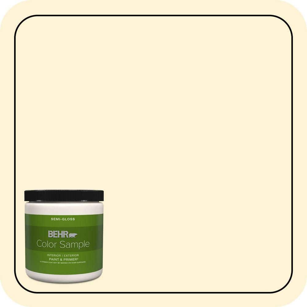 8 oz. #390C-1 Capri Cream Semi-Gloss Interior/Exterior Paint & Primer Color Sample price history on PriceWatchPro