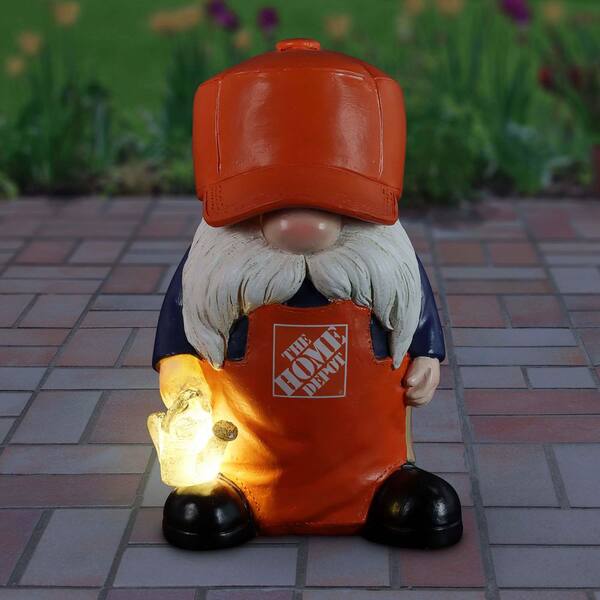 Exhart Solar Home Depot with Trucker Hat and Watering Can