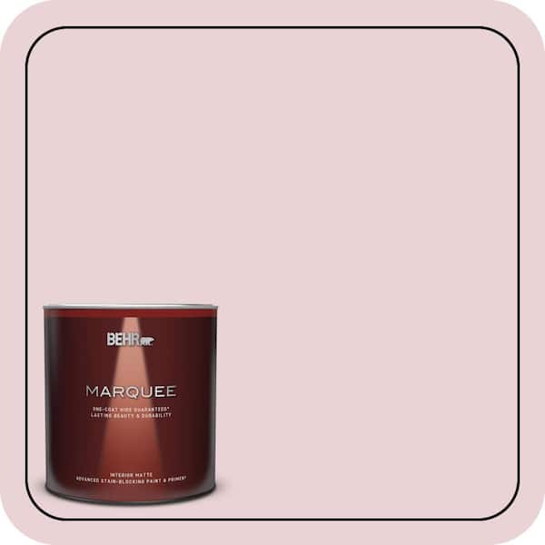 BEHR MARQUEE 1 qt. #S130-1 Beloved Pink Matte Interior Paint & Primer