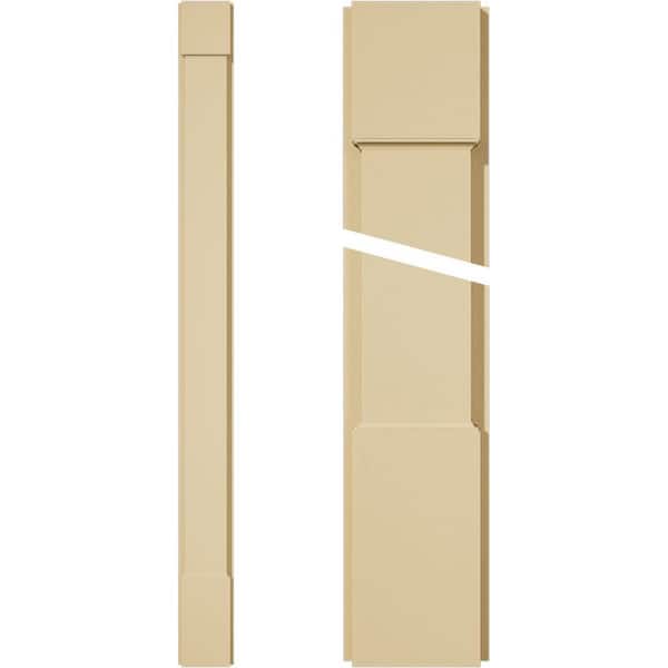 Ekena Millwork 2 in. D x 6 in. W x 72 in. L Primed Polyurethane Pilaster 1- Pack