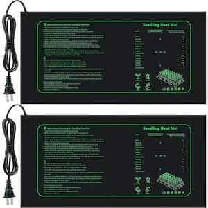 10 in. x 20.75 in. Seedling Heat Mat for Seed Starting, Waterproof Heating Pad for Indoor Plants Germination (2-Pack)