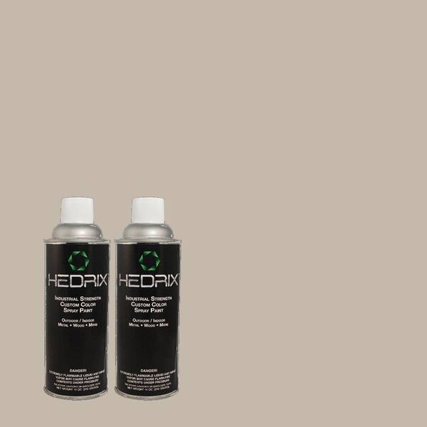 Hedrix 11 oz. Match of TH-50 Toile Gray Gloss Custom Spray Paint (2-Pack)