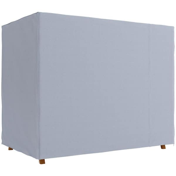 600D Oxford Patio Swing Cover-Waterproof, Anti-UV, Dark Gray with Drawstring & Buckle