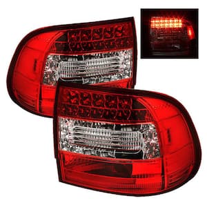 Porsche Cayenne 03-07 LED Tail Lights - Red Clear