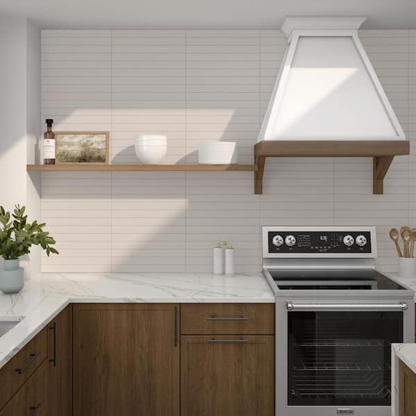 Artistic Reflections Mist 2 in. x 20 in. Glazed Ceramic Undulated Wall Tile (586.88 sq. ft./pallet)