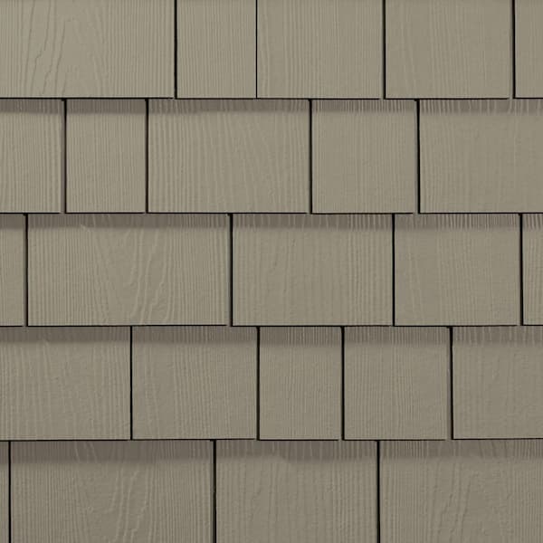 Hardie Shingle HZ5 15.25 in. x 48 in. Statement Collection Monterey Taupe Straight Edge Fiber Cement Siding