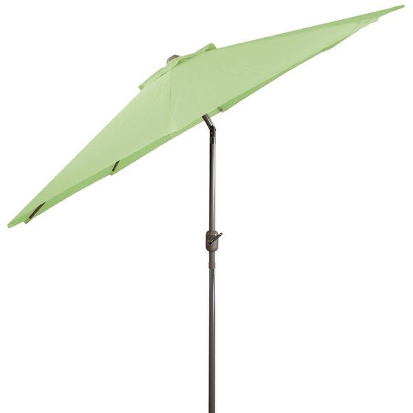 11 ft patio umbrella auto tilt Galtech 11 Ft. Octagonal Aluminum Patio Market Umbrella W/ Crank Lift And  Deluxe Auto Tilt