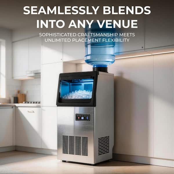 冷蔵庫・冷凍庫 Ice maker machine SKNKOY 13.58 in. Commercial Nugget Freestanding Ice Maker 20 lbs