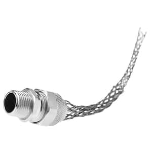 Pass & Seymour Flexcor Cord Grip Male Straight 1/2 in. Fitting 0.310 in. - 0.375 in. Cable Diameter