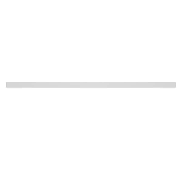 Norfolk Shaker 96 in. W x 3 in. H x 0.75 in. D Filler Assembled Pantry in Painted White