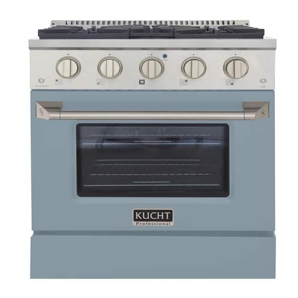 30 4.2 Cu. ft. Freestanding Gas with Convection Oven Kucht Light Blue