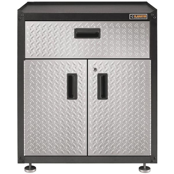 Gladiator 28 in. W x 31 in. H x 18 in. D 1-Shelf Steel Modular GearBox Freestanding Cabinet in Hammered Granite