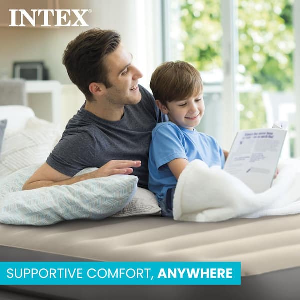 Intex Dura Beam Plus Fiber Tech 20 in. Elevated Queen Air Mattress