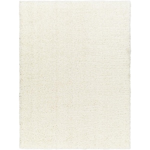 Ultra Shag White Modern 5 ft. x 7 ft. Indoor Area Rug