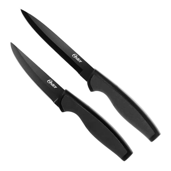 Ginsu Daku 10-Piece Black Knife Set with Black Wood Block - Dishwasher Safe  and Always Sharp