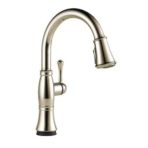 Cassidy Touch Single-Handle Pull-Down Sprayer Kitchen Faucet in Lumicoat Polished Nickel