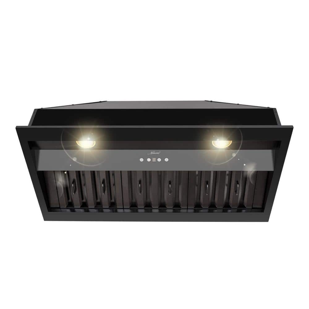 36 in. Ducted Ultra Quiet Under Cabinet Range Hood in Matte Black Stainless
