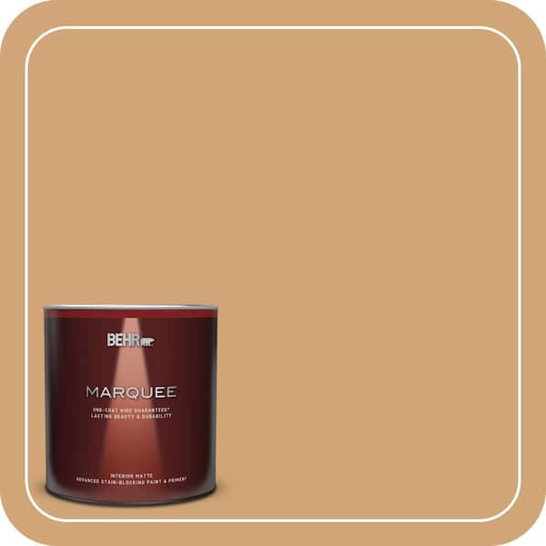BEHR MARQUEE 1 qt. #PMD-79 Sesame Matte Interior Paint & Primer