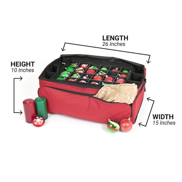 Santa's Bags 36 in. Red Polyester Multi-Use Decoration Storage Bag