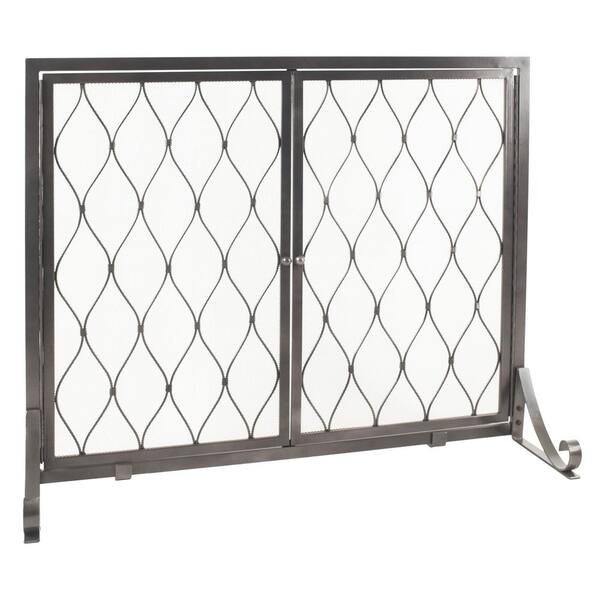 Pleasant Hearth Stonewall Metal Grey Steel Single Panel Fireplace Screen With Doors Fa628s The Home Depot - Single Panel Steel Fireplace Screen Pleasant Hearth Stonewall Metal Grey Steel Single Panel Fireplace Screen With Doors Fa628s The Home Depot - Single Panel Steel Fireplace Screen