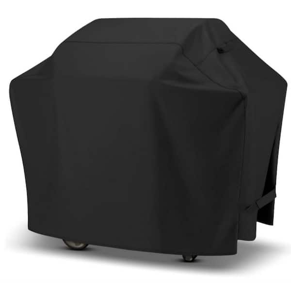 Outdoor Grill Cover, 420D Outdoor Barbecue Cover Waterproof Heavy Duty, Black, 66.5 in. L x 22 in. W x 26 in. H