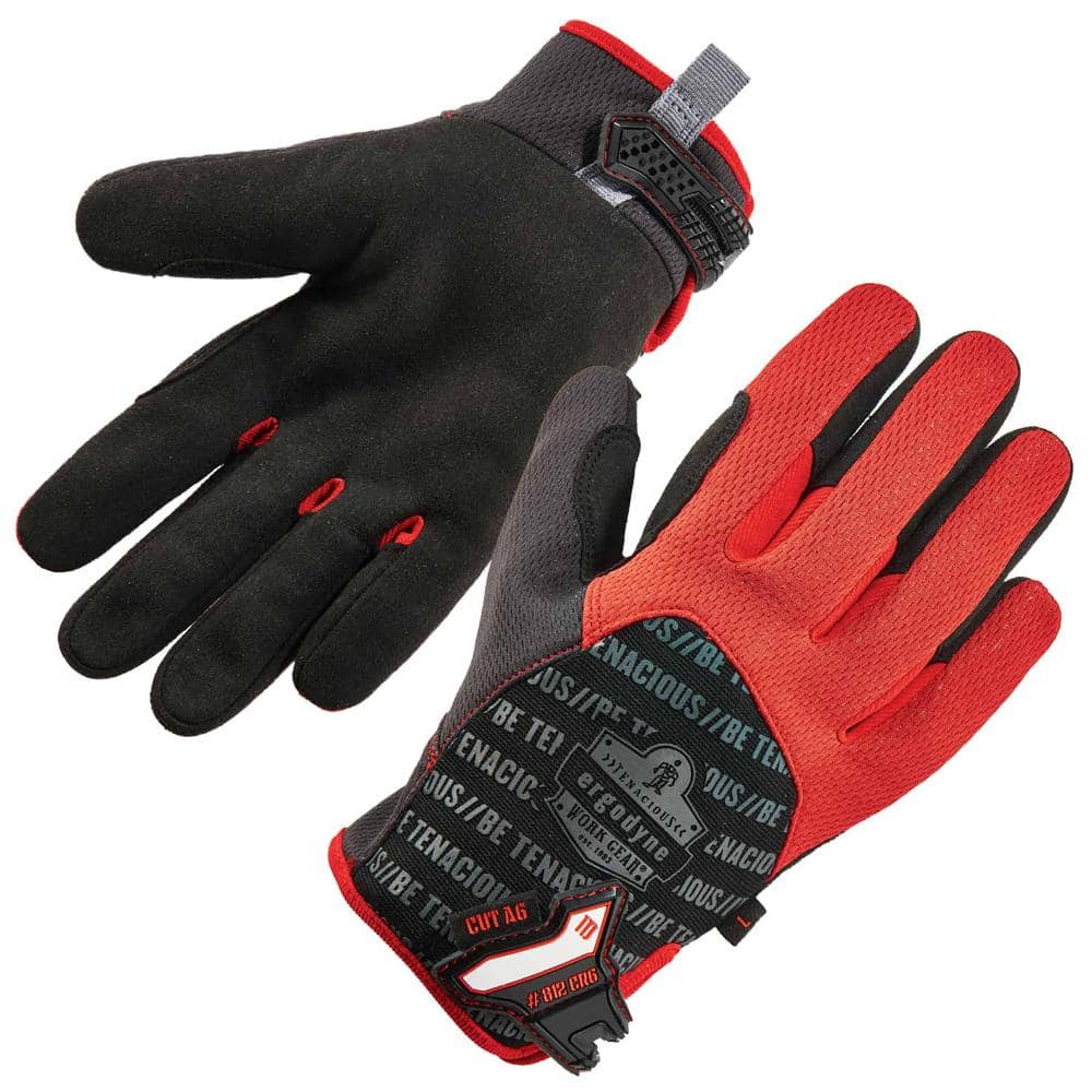 Ergodyne ProFlex 812CR6 Utility + Cut Resistance Gloves, Black, Large