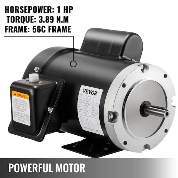 3/4 HP Electric Motor 1 ph 1750rpm 5/8'' shaft 115/230V 56 frame equipment 