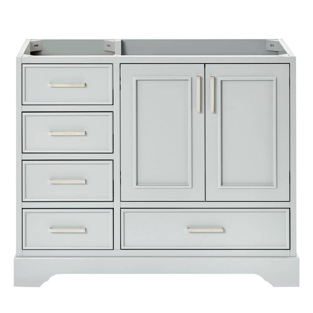 Stafford 42.75 in. W x 21.5 in. D x 34.5 in. H Bath Vanity Cabinet without Top in Gray price history on PriceWatchPro