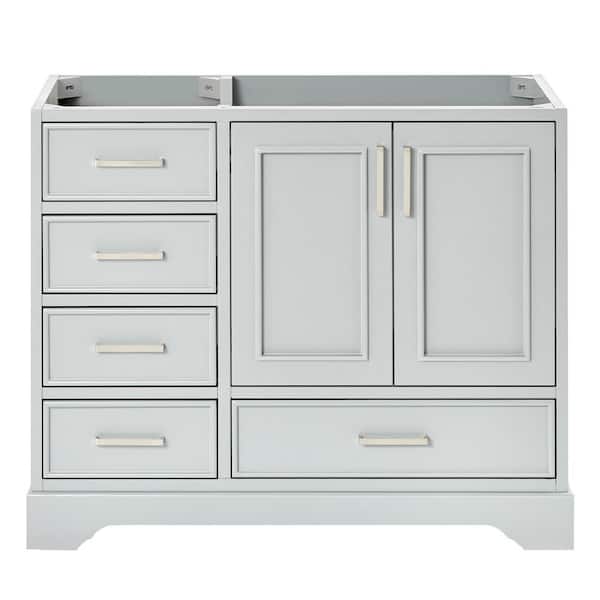 Stafford 42.75 in. W x 21.5 in. D x 34.5 in. H Bath Vanity Cabinet without Top in Gray