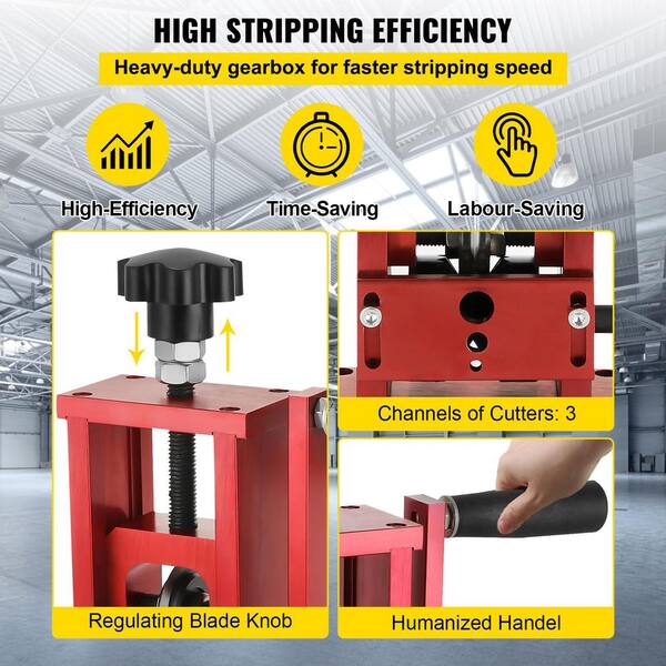 SKYSHALO Hand-Operated Scrap Wire Stripper, 1.5-20 mm Range