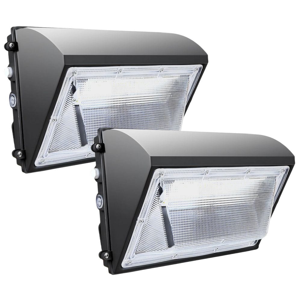 2PCS 1000-Watt Equivalent Integrated LED Wall Pack Light w/Dusk-to-Dawn Sensor, 18000LM 5000K for Warehouse:Factory:Yard price history on PriceWatchPro