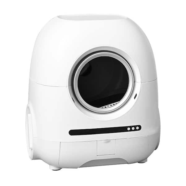 cenadinz Self-cleaning cat litter box 68L+9L control real-time safe and reliable ionic deodorization with exhaust hose