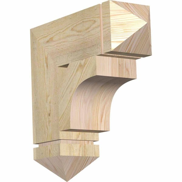 Ekena Millwork 6 in. x 20 in. x 20 in. Douglas Fir Westlake Arts and Crafts Rough Sawn Bracket