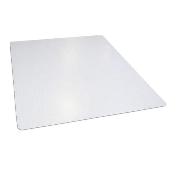 Photo 1 of 46 in. x 60 in. Clear Rectangle Office Chair Mat for Low and Medium Pile Carpet