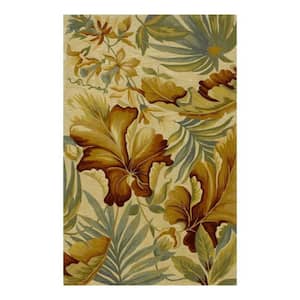Josephine Ivory 5 ft. x 8 ft. Rectangle Wool Scatter/Accent Rug