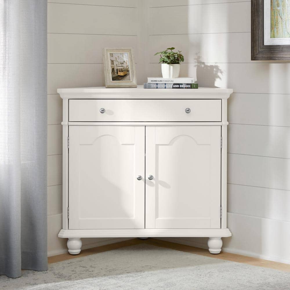 StyleWell Dowden Ivory Corner Cabinet JS-3704-A - The Home Depot