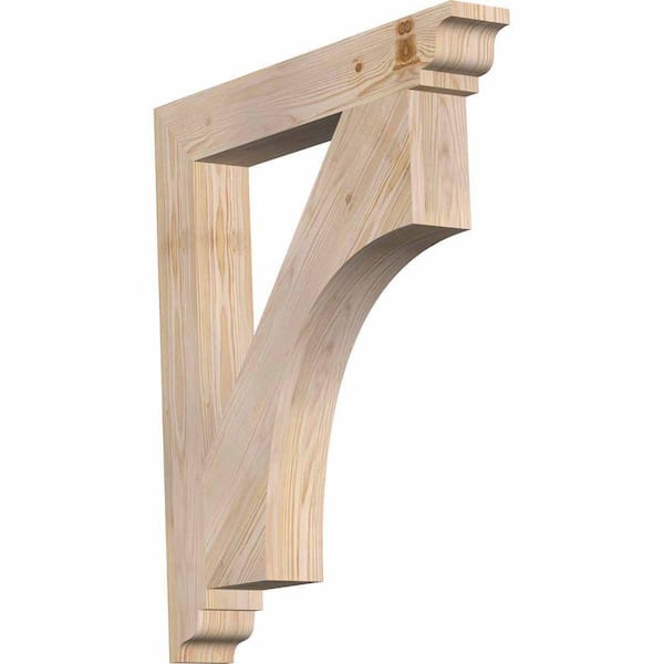 Ekena Millwork 5.5 in. x 40 in. x 32 in. Western Red Cedar Westlake Traditional Smooth Bracket