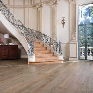 French Oak Half Moon 3/8 in. T x 4 in. and 6 in. W x Varying L Engineered Click Hardwood Flooring (19.84 sq. ft./case)