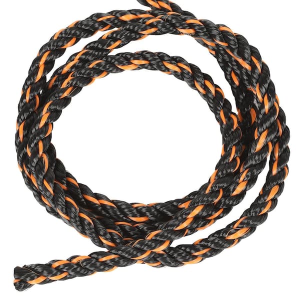 Everbilt 1/2 in. x 300 ft. Nylon Twist Rope, Black 70440 - The Home Depot