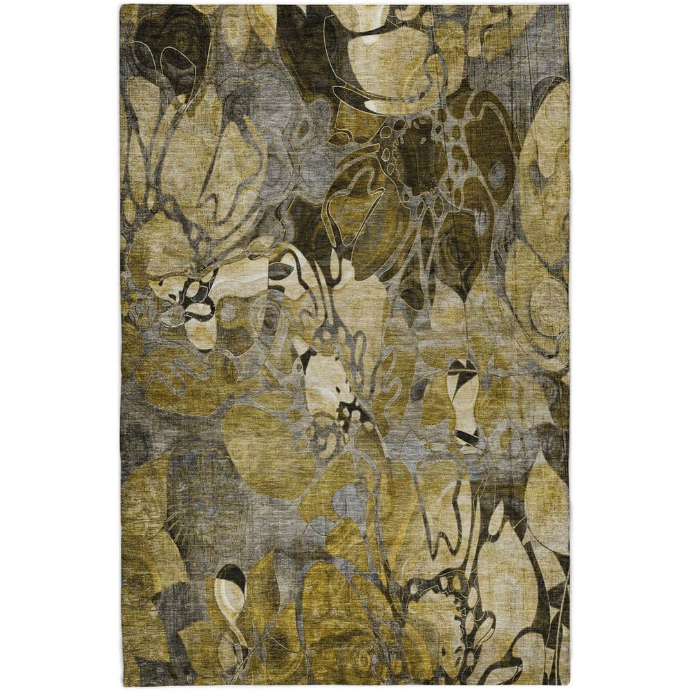 Dream Shag Premium Machine Washable Abstract ADS558 Brown 8 ft. x 10 ft. Area Rug price history on PriceWatchPro