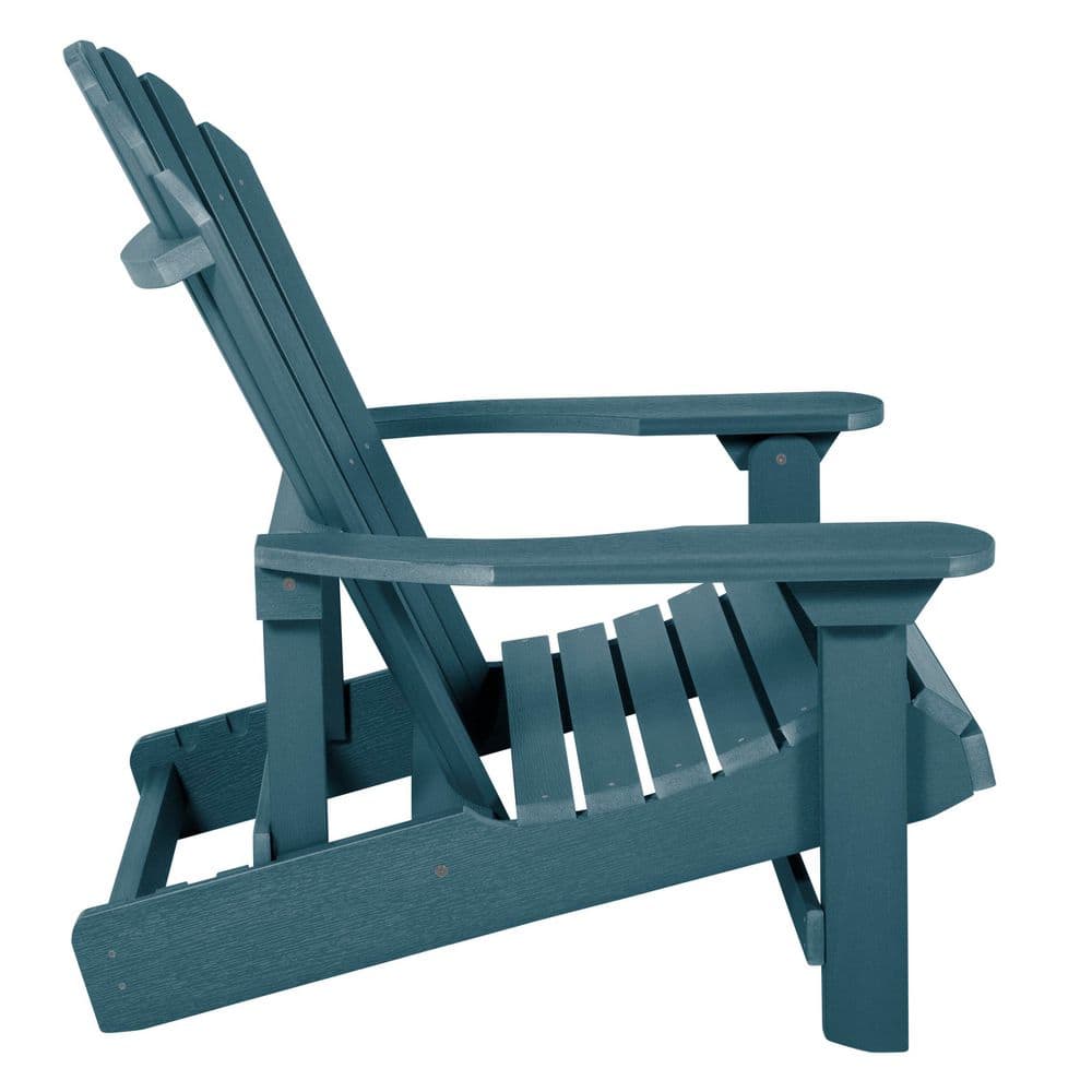 Nantucket Blue King Size Folding Reclining Adirondack Chair