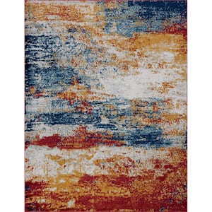 Diamond Abstract Multi-Color 3 ft. x 5 ft. Indoor Area Rug