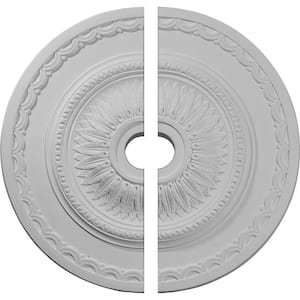 29-1/2 in. x 3-5/8 in. x 1-5/8 in. Sunflower Urethane Ceiling Medallion, 2-Piece (Fits Canopies up to 5 5/8 in.)