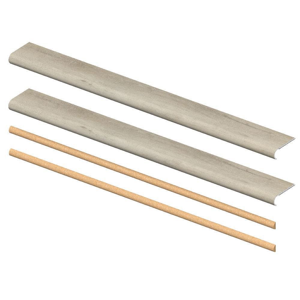 Silvershore Oak 6mm x 46in x 5in Exact Match Round Nose Open Stair Return/Landing Kit (2-Pack) price history on PriceWatchPro