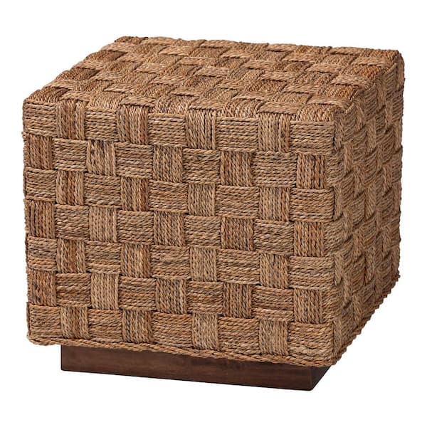 bali & pari Karina 17.7 in. Natural Square Seagrass End Table